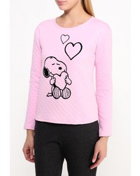 Женский розовый свитер с круглым вырезом от Incity