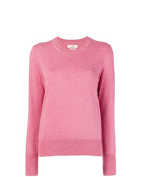 Женский розовый свитер с круглым вырезом от Isabel Marant Etoile