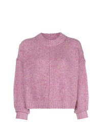 Женский розовый свитер с круглым вырезом от Isabel Marant