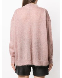 Женский розовый свитер с круглым вырезом от Isabel Marant Etoile