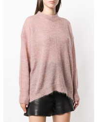 Женский розовый свитер с круглым вырезом от Isabel Marant Etoile