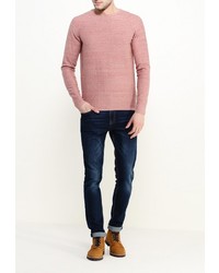 Мужской розовый свитер с круглым вырезом от Jack &amp; Jones
