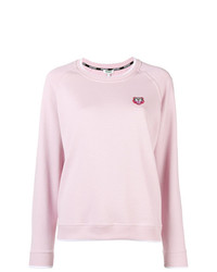 Женский розовый свитер с круглым вырезом от Kenzo