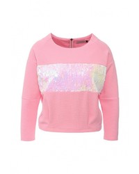 Женский розовый свитер с круглым вырезом от LAMANIA