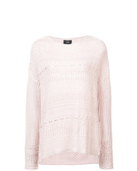 Женский розовый свитер с круглым вырезом от Line The Label