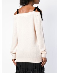 Женский розовый свитер с круглым вырезом от RED Valentino