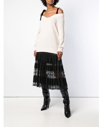 Женский розовый свитер с круглым вырезом от RED Valentino