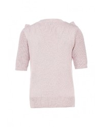 Женский розовый свитер с круглым вырезом от LOST INK
