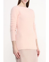 Женский розовый свитер с круглым вырезом от LOST INK