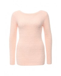Женский розовый свитер с круглым вырезом от LOST INK