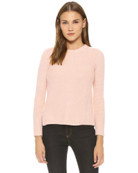 Женский розовый свитер с круглым вырезом от Madewell