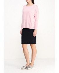 Женский розовый свитер с круглым вырезом от More&amp;More