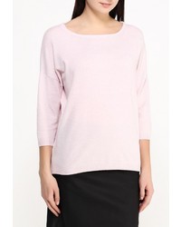 Женский розовый свитер с круглым вырезом от More&amp;More
