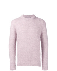 Мужской розовый свитер с круглым вырезом от Natural Selection