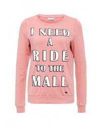 Женский розовый свитер с круглым вырезом от Noisy May