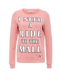 Женский розовый свитер с круглым вырезом от Noisy May
