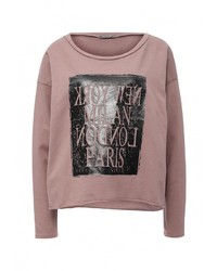 Женский розовый свитер с круглым вырезом от Perfect J