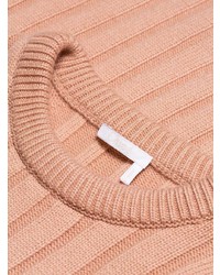 Женский розовый свитер с круглым вырезом от Chloé