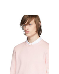 Мужской розовый свитер с круглым вырезом от Thom Browne