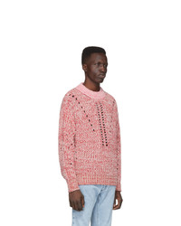 Мужской розовый свитер с круглым вырезом от Isabel Marant
