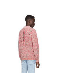 Мужской розовый свитер с круглым вырезом от Isabel Marant