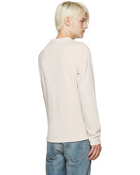 Мужской розовый свитер с круглым вырезом от Fanmail