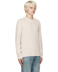 Мужской розовый свитер с круглым вырезом от Fanmail