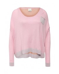 Женский розовый свитер с круглым вырезом от Pinko