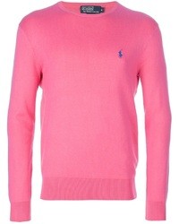 Мужской розовый свитер с круглым вырезом от Polo Ralph Lauren