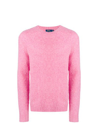 Мужской розовый свитер с круглым вырезом от Polo Ralph Lauren