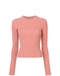 Женский розовый свитер с круглым вырезом от Proenza Schouler