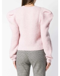 Женский розовый свитер с круглым вырезом от Philosophy di Lorenzo Serafini