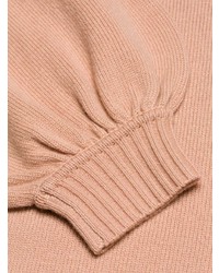 Женский розовый свитер с круглым вырезом от Chloé