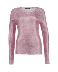 Женский розовый свитер с круглым вырезом от QED London