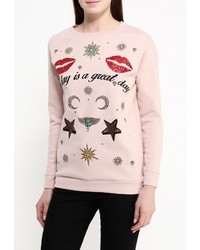 Женский розовый свитер с круглым вырезом от River Island