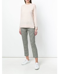 Женский розовый свитер с круглым вырезом от Theory