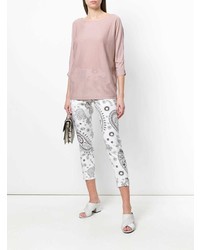 Женский розовый свитер с круглым вырезом от Hemisphere