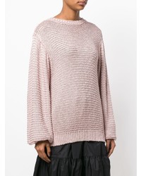 Женский розовый свитер с круглым вырезом от Stella McCartney