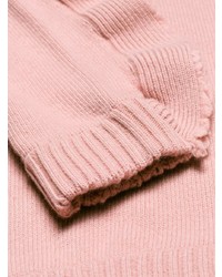 Женский розовый свитер с круглым вырезом от RED Valentino