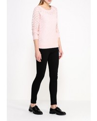 Женский розовый свитер с круглым вырезом от Sela