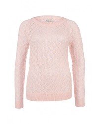 Женский розовый свитер с круглым вырезом от Sela