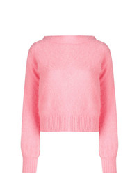 Женский розовый свитер с круглым вырезом от Semicouture