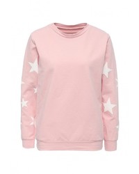 Женский розовый свитер с круглым вырезом от Sense