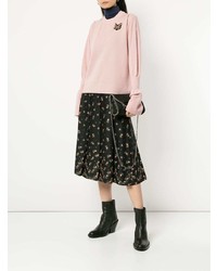 Женский розовый свитер с круглым вырезом от Markus Lupfer