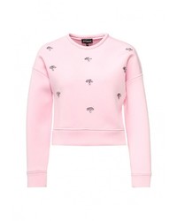 Женский розовый свитер с круглым вырезом от T-Skirt