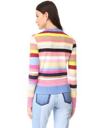 Женский розовый свитер с круглым вырезом от Kenzo