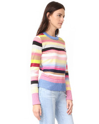 Женский розовый свитер с круглым вырезом от Kenzo