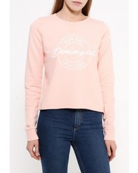 Женский розовый свитер с круглым вырезом от Tom Tailor Denim