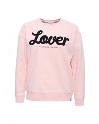 Женский розовый свитер с круглым вырезом от Tommy Hilfiger Denim