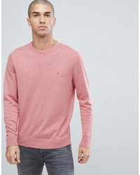 Мужской розовый свитер с круглым вырезом от Tommy Hilfiger